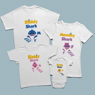 Baby Shark temalı aile set - 1